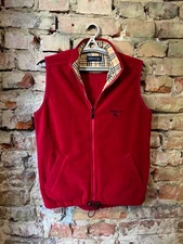 Burberrys Golf Vintage Vest Fleece Mens Size S