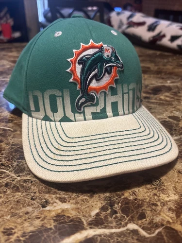 Vintage Miami Dolphins Hat Reebok NFL OnField Fitted S/M Kenny Personalized