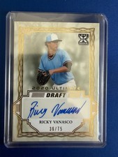 2020 Leaf Ultimate Draft Ricky Vanasco #BA-RV1 Gold Auto 36/75