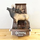 Olympia Beer Sign Vintage Elk 3D Wall Plaque Bar Decor Wildlife Series DAMAGED