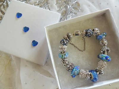 SPRING FLING BEADED BRACELET, Euro European Snake Chain