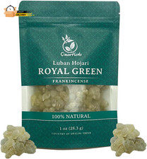 Royal Green Frankincense Hojari from Oman Boswellia Sacra Pure 1