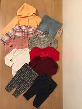 Carter's, Levi's, Others Infant Girls Clothing Lot of 10 Size 9 Months