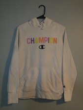 Champion Hoodie Pullover Sweatshirt White Logo Women  s XL Xtra Large
