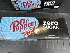 Limited edition Dr. Pepper Creamy Coconut Zero Sugar 12 Pack 12 Oz.