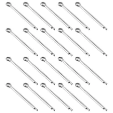 50Pcs 4mmx50mm Zinc-Plated Carbon Steel Cotter Pin Split Pin, White