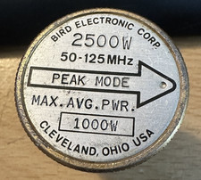 Used Bird 2500W 1000W 50-12MHz VHF Directional Wattmeter Element Slug for 43
