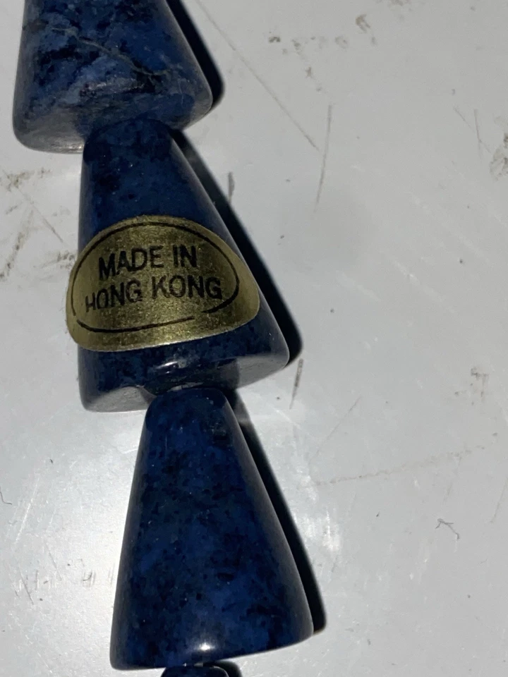 Lote de cuentas tono azul - lapislázuli, vidrio, piedra, concha y hebras de cuentas de perlas Foto 4 de 4