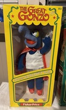 Vintage Fisher Price The Great Gonzo Dress-Up Muppet Doll 858 Boxed Jim Henson