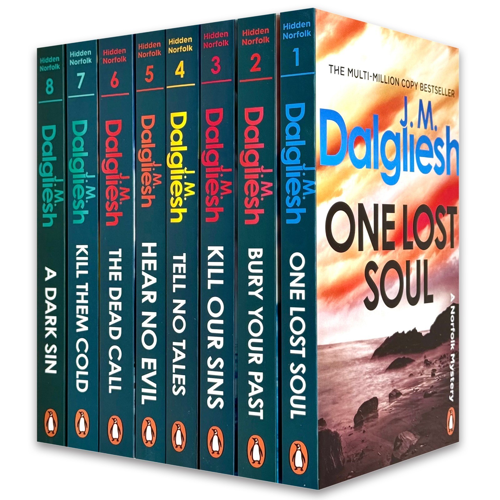 Hidden Norfolk Murder Mystery Series 1-8 Books Collection Set by J M Dalgliesh