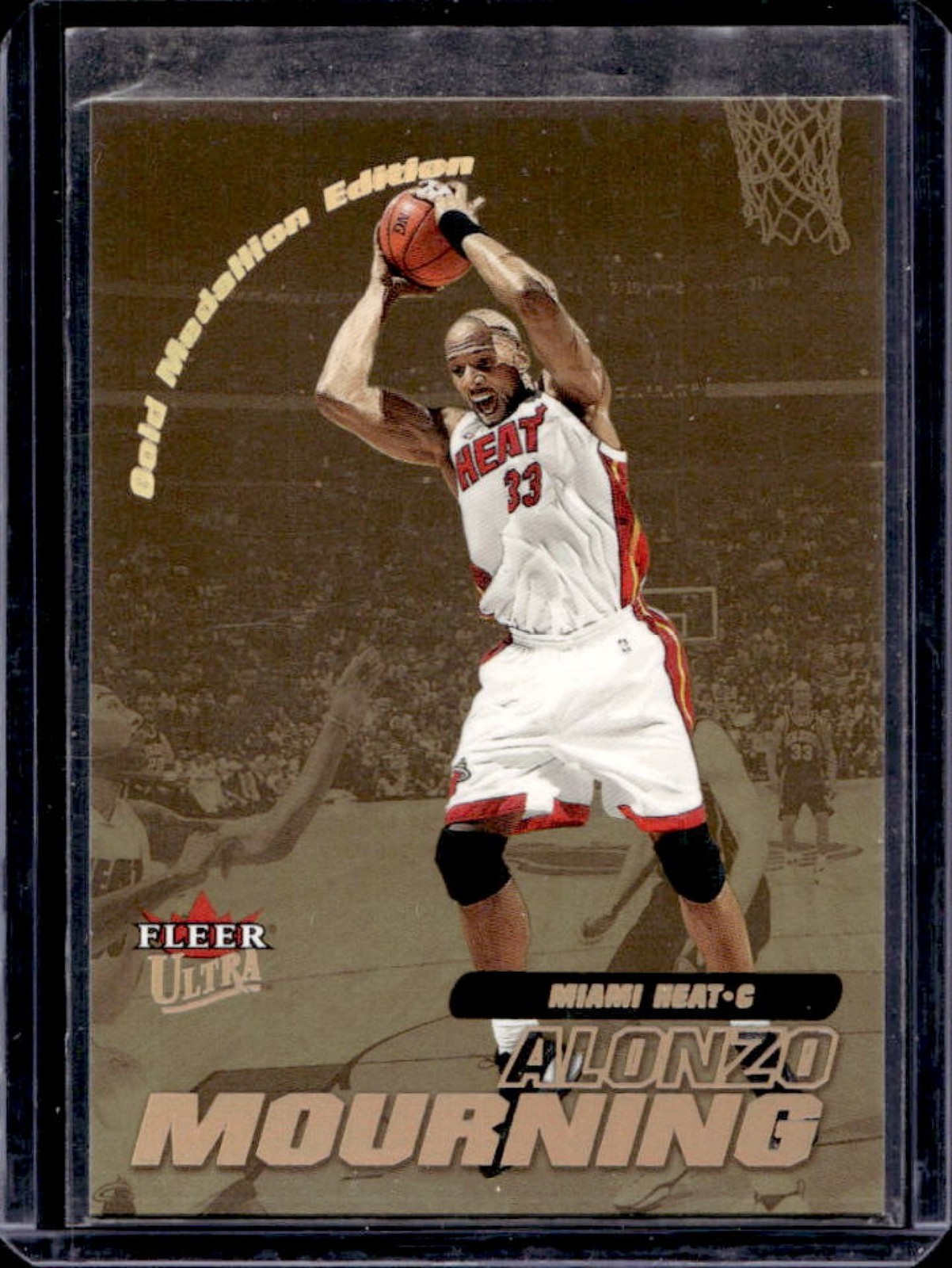 2000-01 Fleer Ultra Alonzo Mourning Gold Medallion #191G Heat
