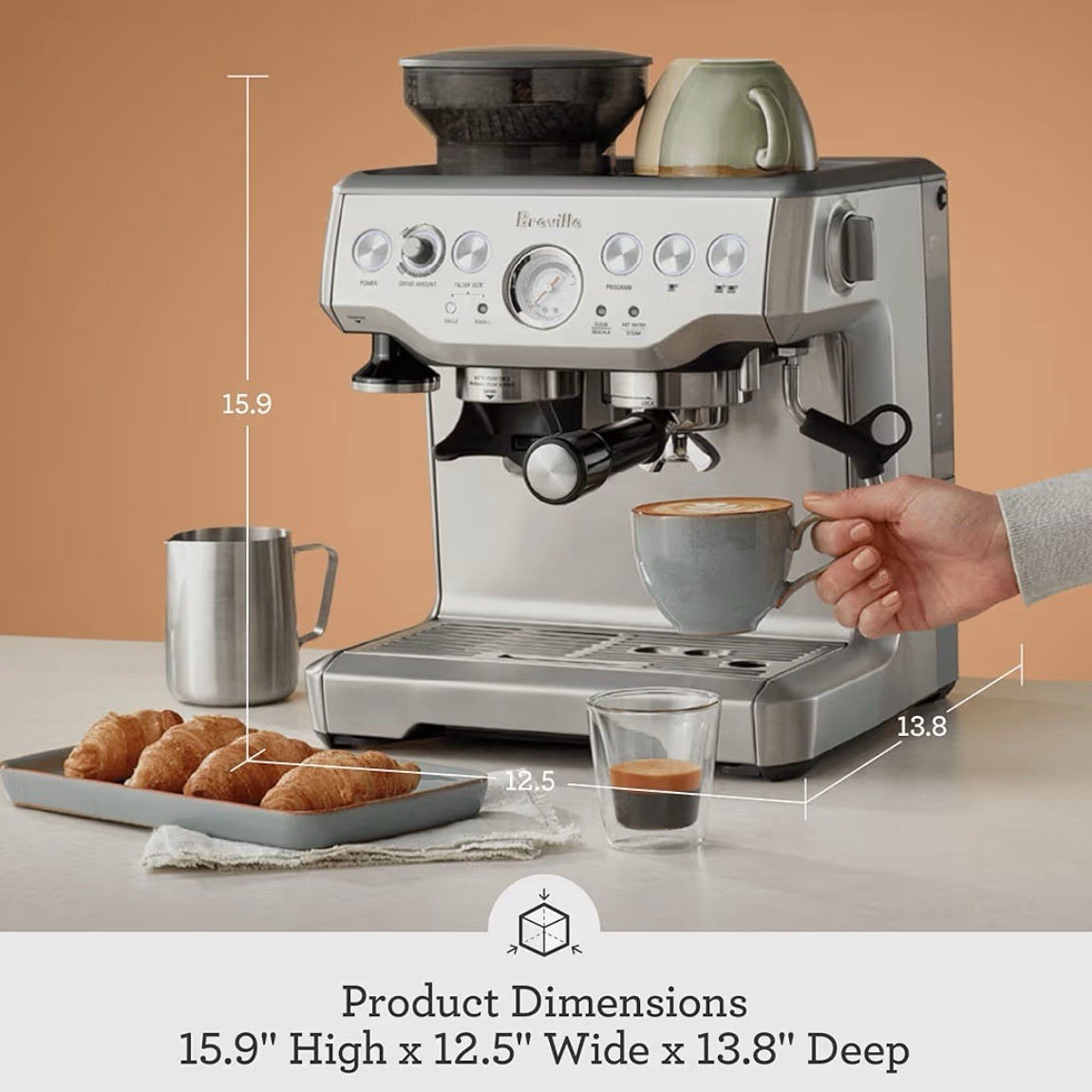 Breville the Barista Express Espresso Machine - Brushed Stainless Steel (NEW)