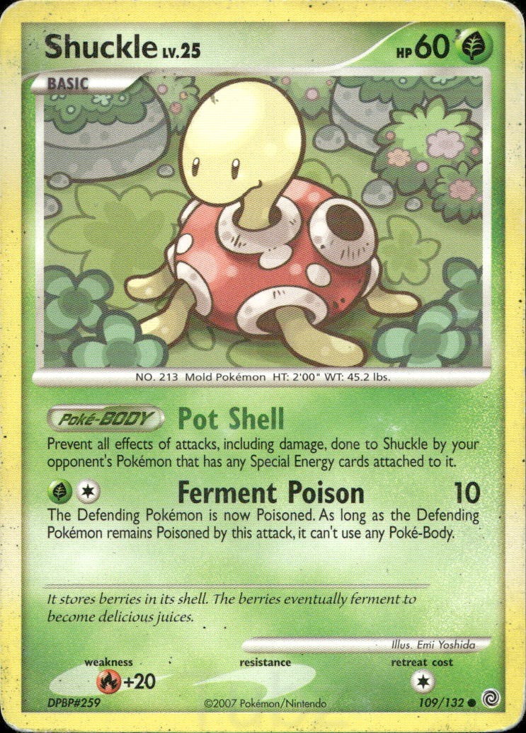 Shuckle 109/132 Common Secret Wonders Pokemon Heavily Played