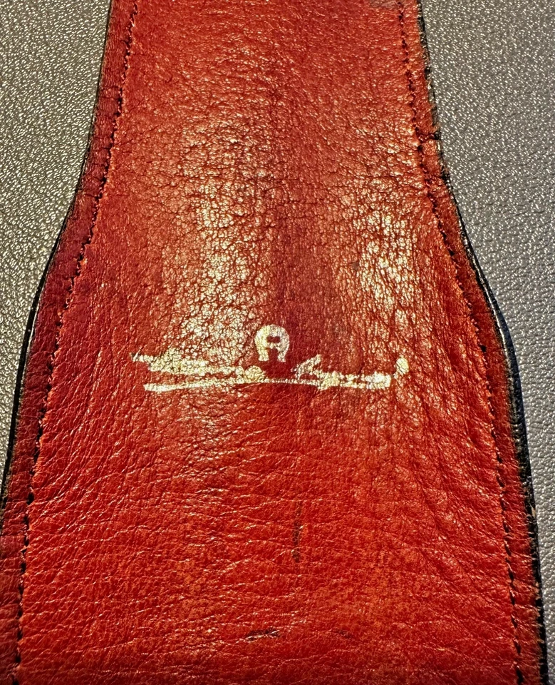 Étienne Aigner Etui für zwei Stifte – Leder burgundrot – ausgezeichnet erhalten - Bild 4 von 4