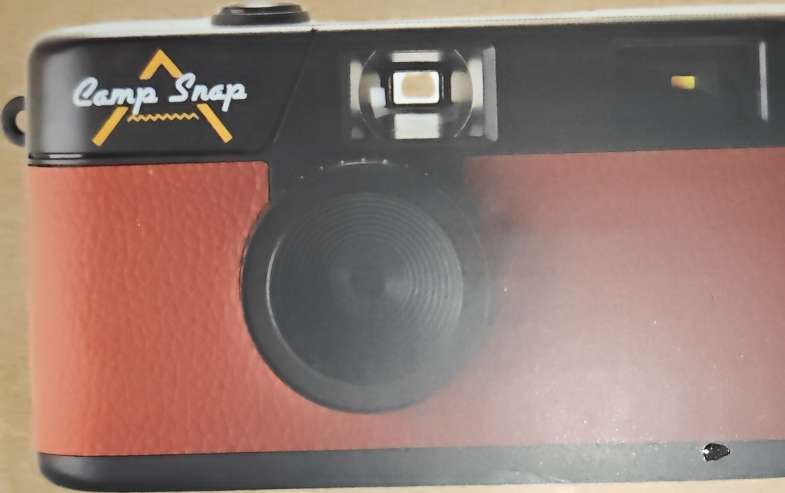 Camp Snap Point & Shoot Film Camera Orange No Screen 500 Photos Per Cartridge