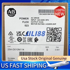 Brand New Allen-Bradley 25A-D010N114 PowerFlex 523 4kW (5Hp) AC Drive