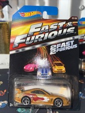HOT WHEELS 2/8 FAST & FURIOUS 2 FAST 2 FURIOUS '94 TOYOTA SUPRA MATTEL DIE CAST