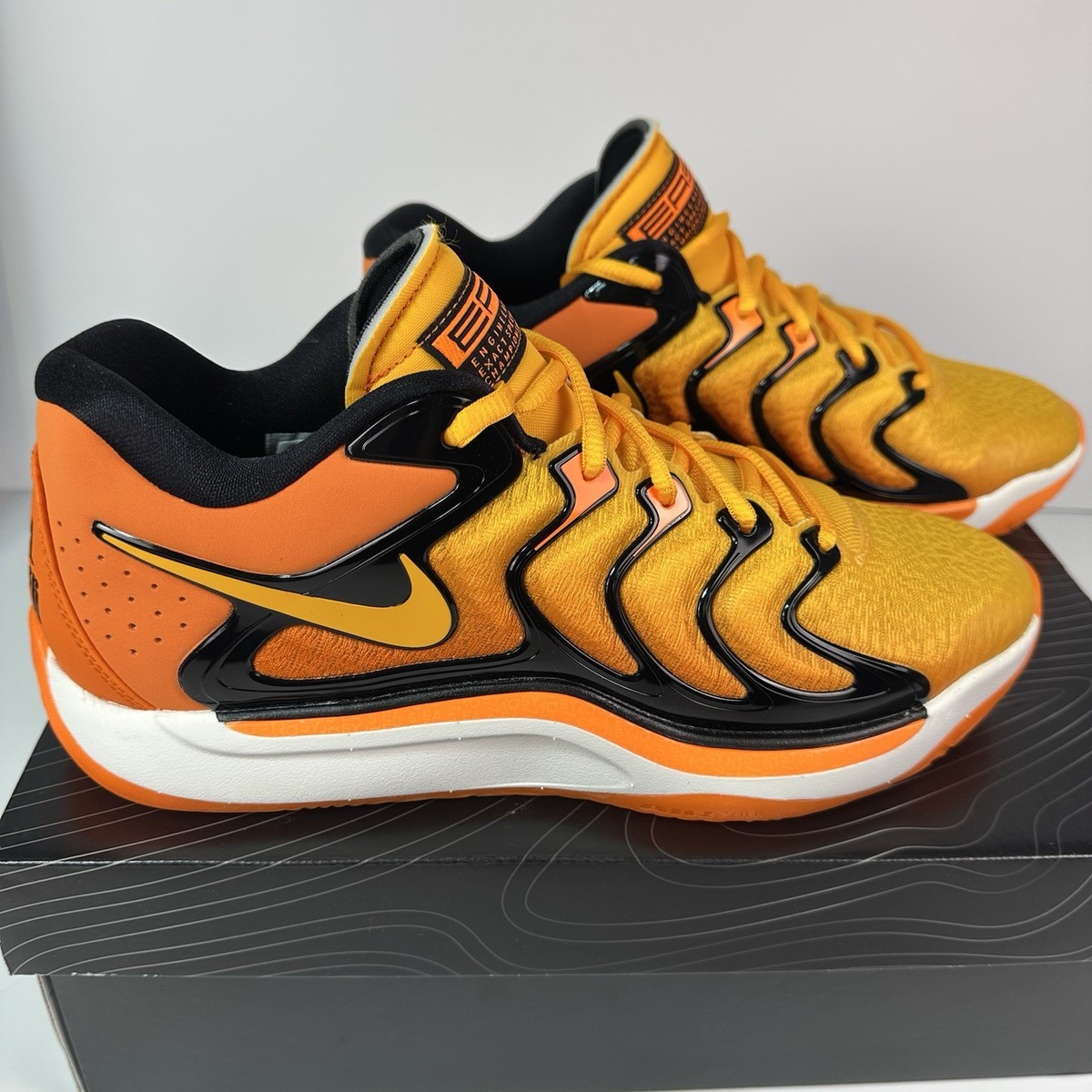 Nike KD17 Slim Reaper FJ9487-800 Mens 9.5 Orange Black Kevin