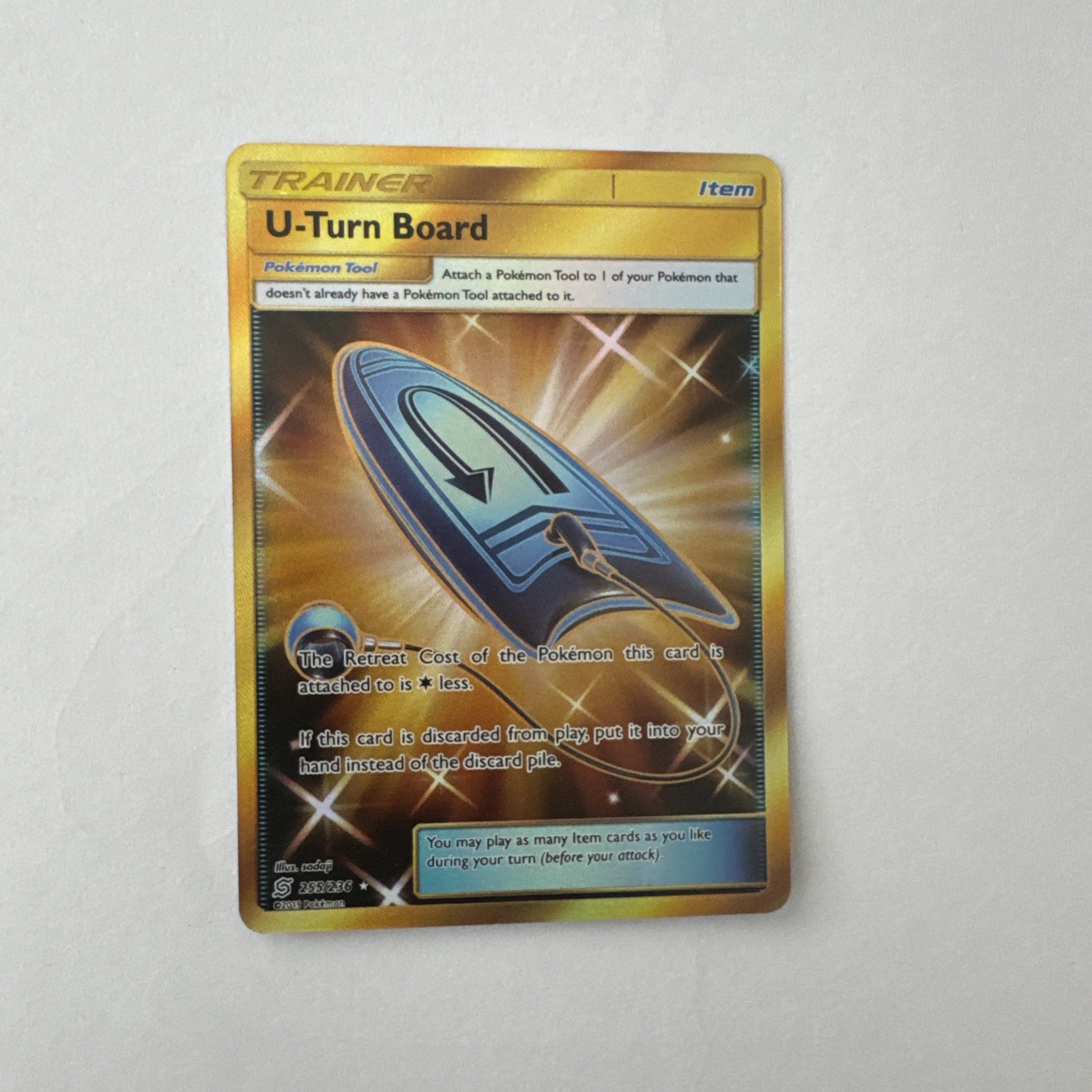 Pokémon TCG U-Turn Board 255/236 - Unified Minds Holo Secret Rare NM/M