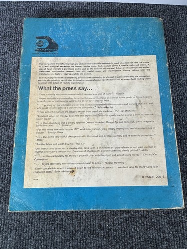 Haynes Automotive Repair Manual Datsun 240, 260, & 280Z 1970-1978 Coupe & 2+2 - Picture 2 of 6