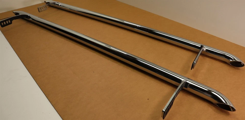 Dodge NIRTO Chrome Tubular Side ROCK Rails Rocker Sill Guards 82210567AB NOS OEM - Imagem 2 de 4