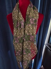 Debbie Reynolds two color pink and green scarf worn on many TV Todd Fisher COA Debbie Reynolds two color pink and green scarf worn on many TV Todd Fisher COA