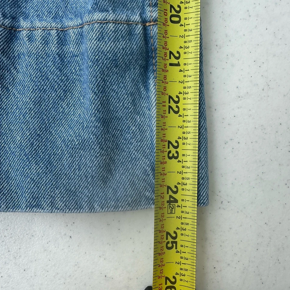 ZARA High Rise Wide Leg Palazzo Crop Jeans Front Seam Women’s size 2 baggy - Image 4 of 4