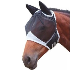 Shires Fly Mask On Sale Fine Mesh Full Face Ears Nose & Eyes Uv Protection FI