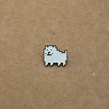 8 bit pixel dog - Retro - Enamel pin