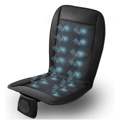 Zone Tech Cooling Car Seat Cushion - Black Automotive Adjustable Temperature ...