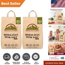 Himalayan Pink Salt Coarse Grain, 5 lbs Bags - Pack of 2 for Gourmet Cooking