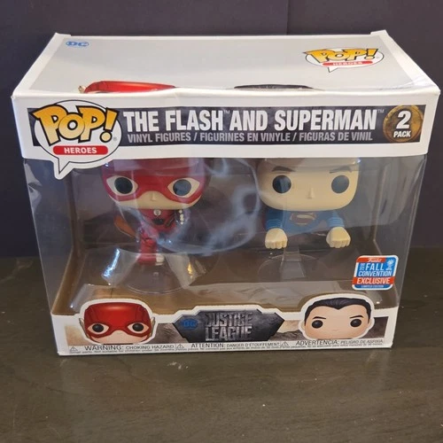 Funko Pop! Justice League The Flash & Superman Fall Convention Exclusive 2 Pack