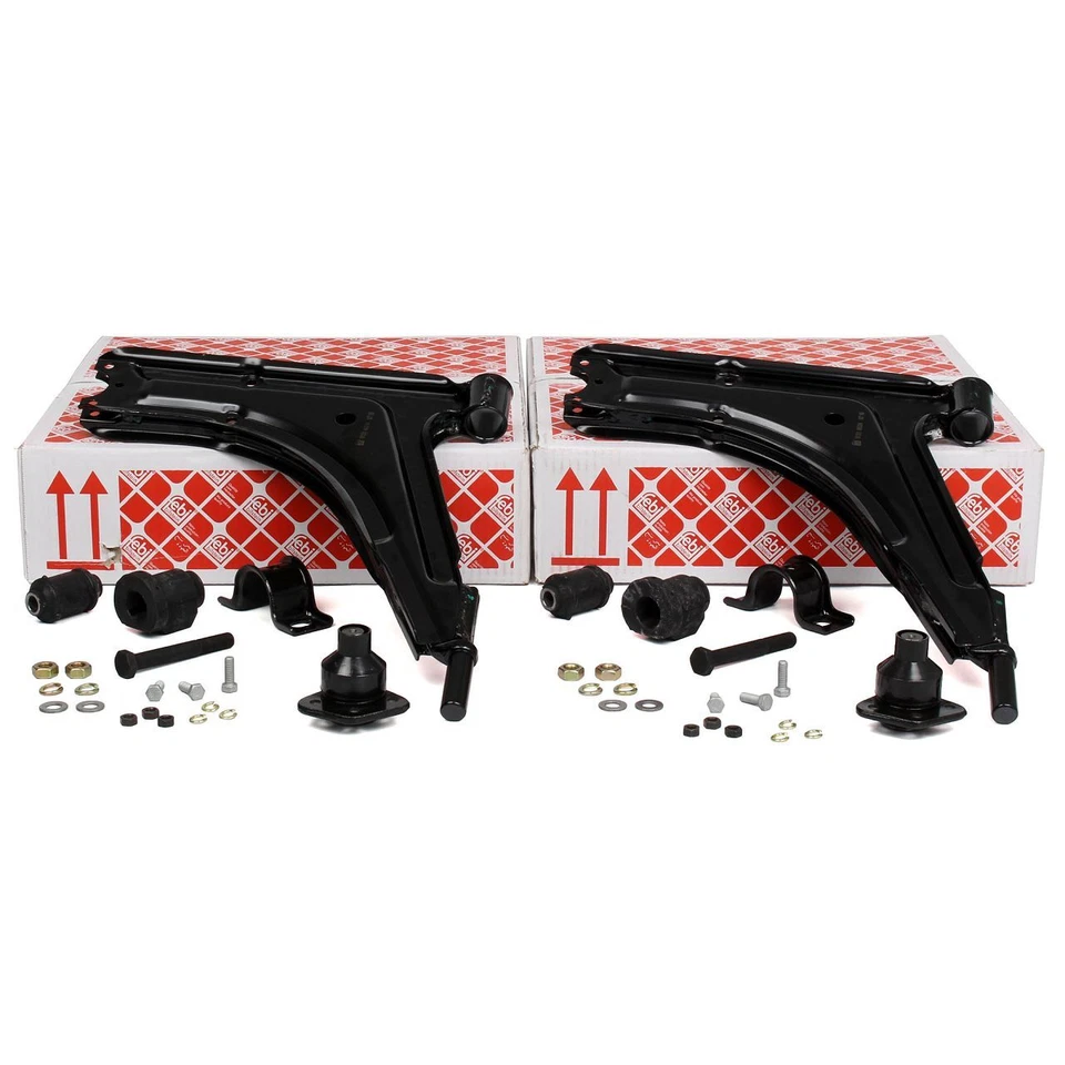 2x febi Querlenker + Traggelenk für VW GOLF 1 JETTA 1 CADDY 1 SCIROCCO 53B vorne