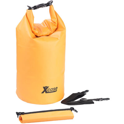 Xcase Wasserdichter Packsack, strapazierfähige Industrie-Plane, 20 l, orange