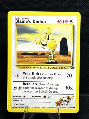 Pokémon TCG - Blaine’s Doduo 61/132 Common 1st Edition Gym Challenge