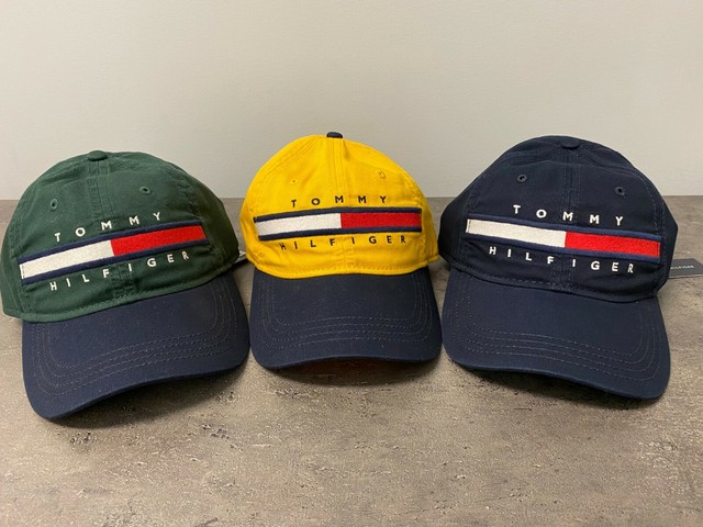 yellow tommy hilfiger hat