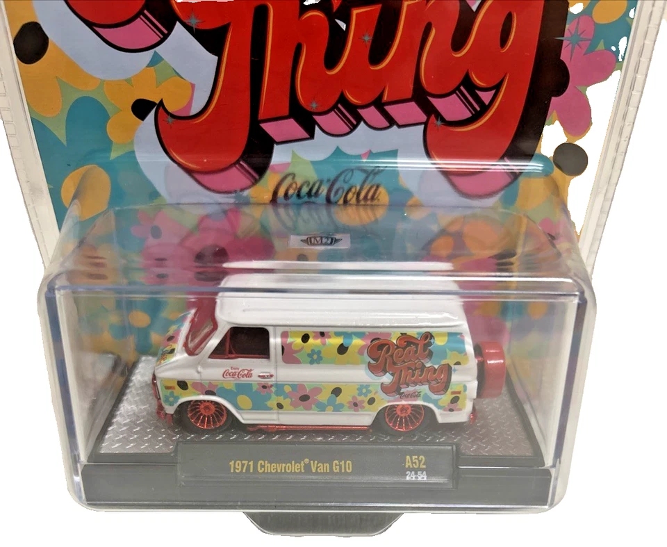 2024 M2 1/64 Coca-Cola 1970 Chevy Van 610 The Real Thing Limited 750 Pieces - Image 2 of 4