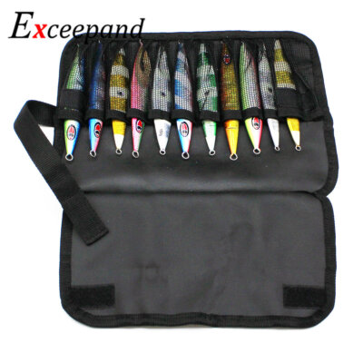 12 Slots Fishing Lure Bag Artificial Bait Storage Waterproof Adjustable ...