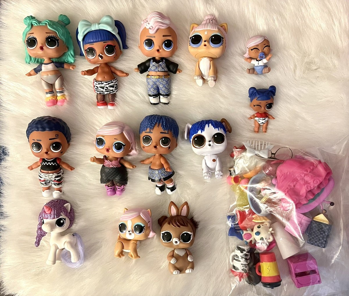 Lot Of LOL SURPRISE Mini Dolls Pets Babies Accessories