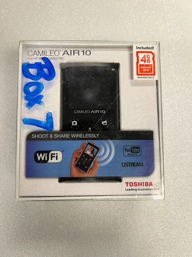 Toshiba Air10 Camcorder Camileo Camera 4GB Wi-Fi YouTube Ustream Red - Picture 3 of 11
