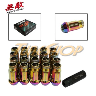 Evasive Motorsports: Muteki SR48 Lug Nuts - Black (Open Ended) - 12x1.25