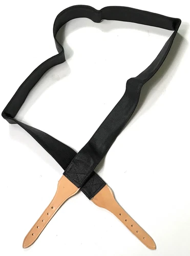 CIVIL WAR ENFIELD AMMO CARTRIDGE BOX SHOULDER CROSS TARRED CANVAS SLING