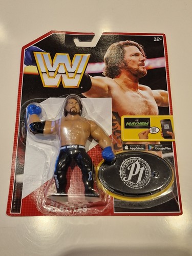 WWE MATTEL RETRO A J STYLES AJ CARDED WRESTLING AC...