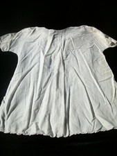 Vintage Baby Dress White Infant Christening Gown C