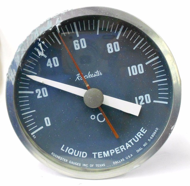 ROCHESTER GAUGES LIQUID TEMPERATURE GAUGE 568064D, RANGE 0 120 °C