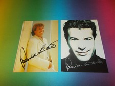 2 x Patrick Lindner singer signed autograph autograph autograph card