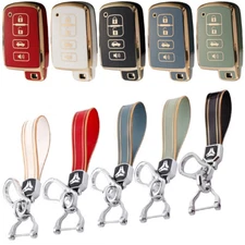 Remote Key Cover Fob Case Holder 4 Button For Toyota Highlander Avalon Camry 