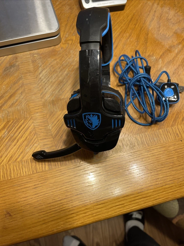 Sades SA-708GT Stereo Gaming Headphones Headset Headband with MIC for PC Laptop - Image 2 of 4