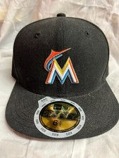 New Era Youth Miami Marlins 59FIFTY Fitted Cap Size- 6 1/2 NEW OLD STOCK
