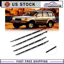 For 1991-97 Toyota Land Cruiser Weatherstrip Window Moulding Trim Seal Belt 4pc